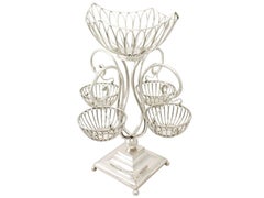 Antique Edwardian Sterling Silver Epergne Centrepiece