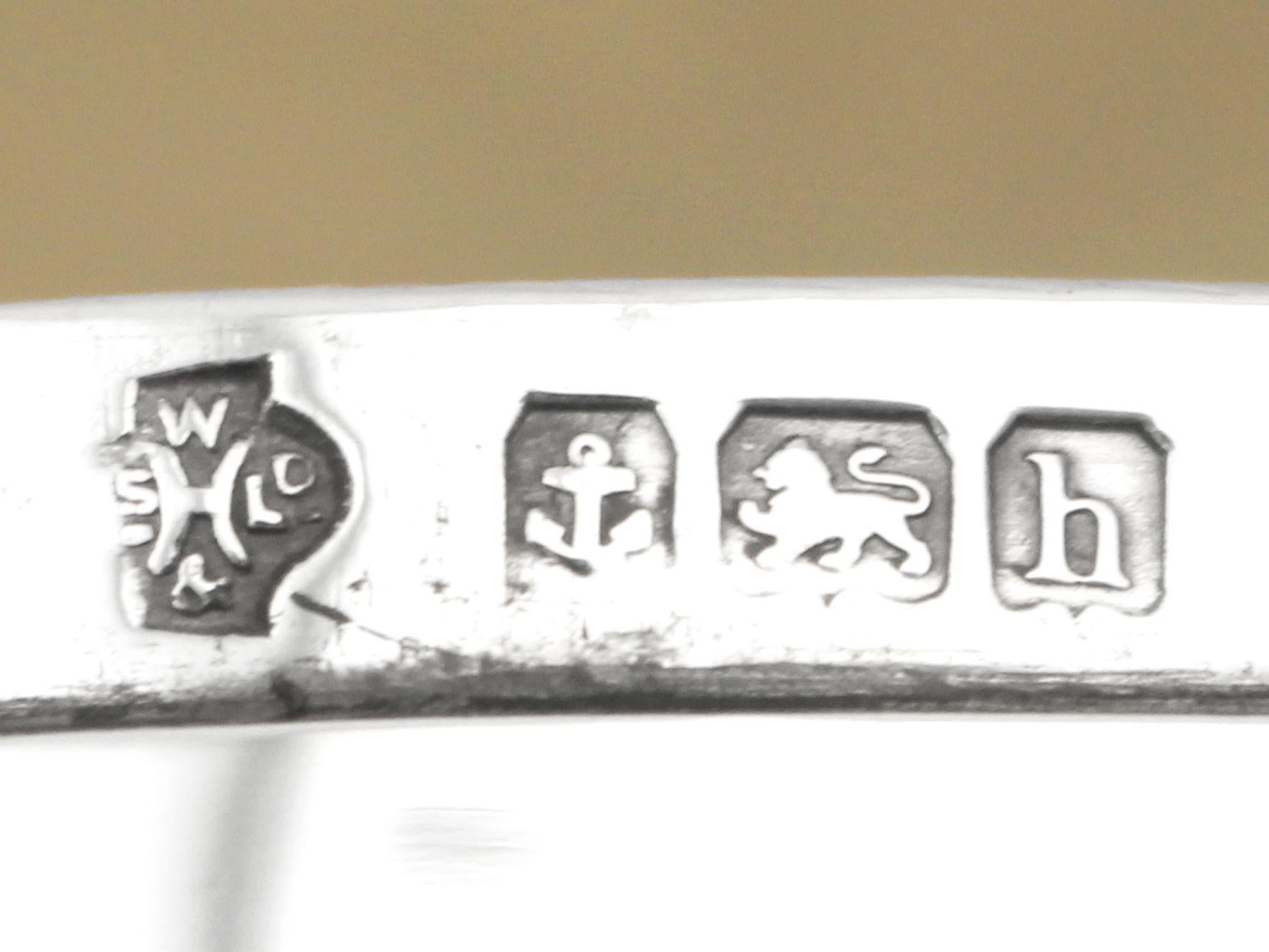 Antique Edwardian Sterling Silver Jewelry Trinket Box 2