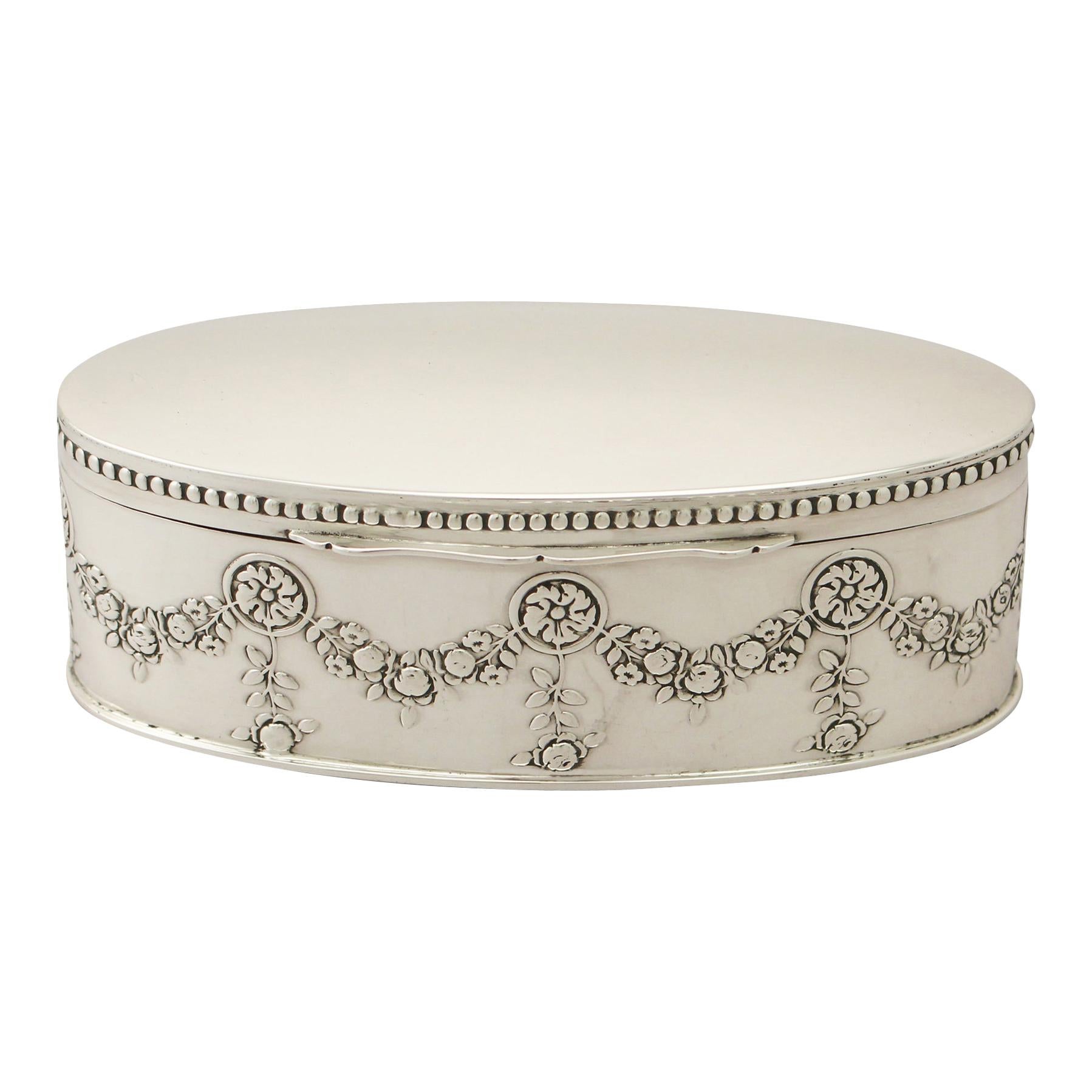 silver trinket box christening