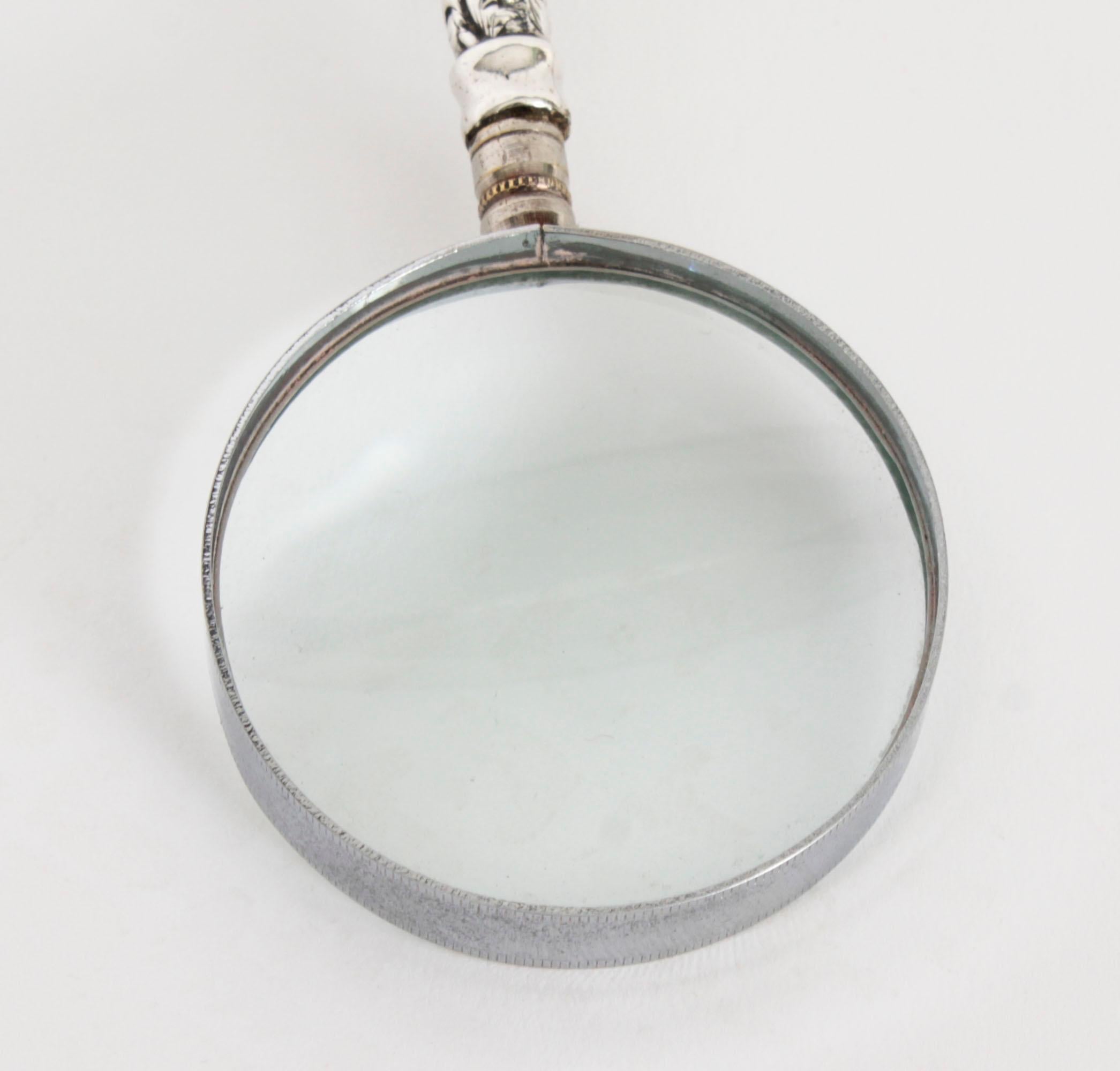 Antique Edwardian Sterling Silver Magnifying Glass Adie & Lovekin Ltd 1907 5