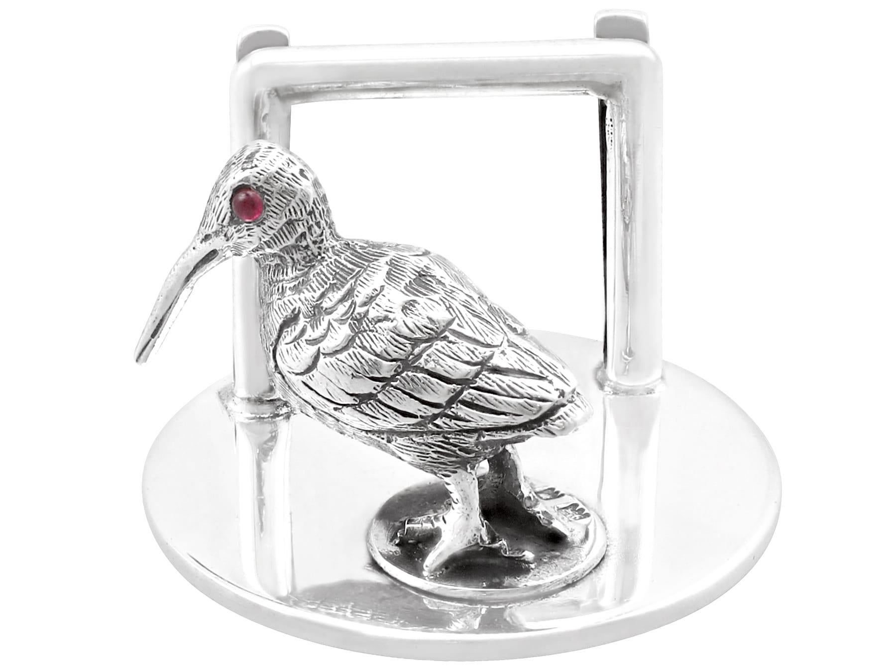 Antique Edwardian Sterling Silver Menu / Card Holders 5