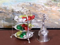 Antique Edwardian Sterling Silver Miniature Cake Stand