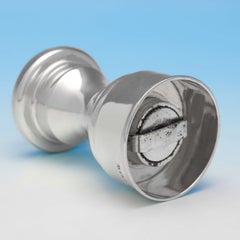 Antike Pfeffermühle aus Sterlingsilber 1913 von Hukin & Heath