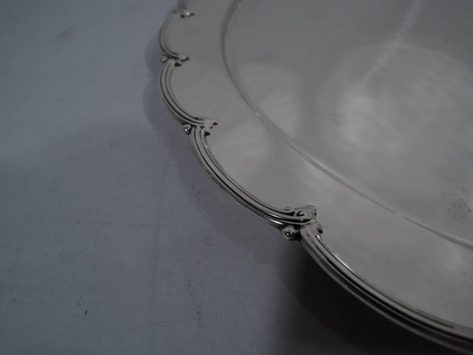 Antique Edwardian Sterling Silver Petal Tray by Tiffany In Excellent Condition In New York, NY