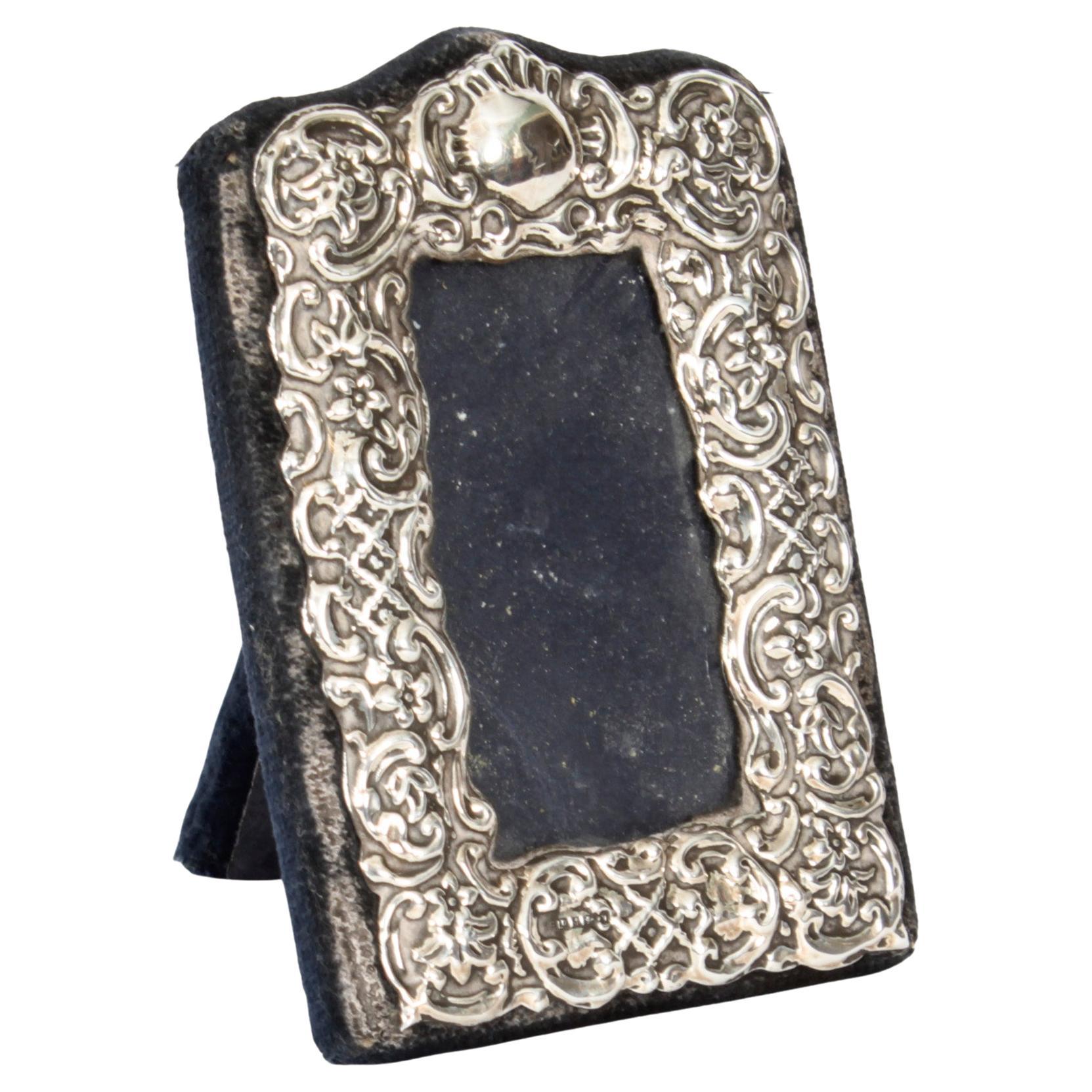 Antique Edwardian Sterling Silver Photo Frame Dated 1907