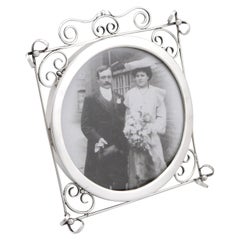 Antique Edwardian Sterling Silver Photograph Frame