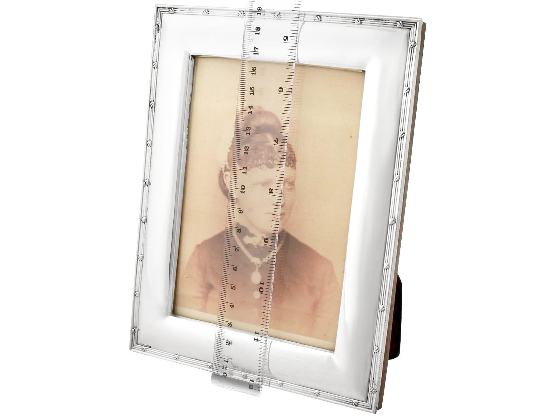 Antique Edwardian Sterling Silver Photograph Frame by Deakin & Francis For Sale 2