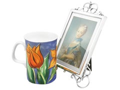 Cornice fotografica edoardiana in argento sterling