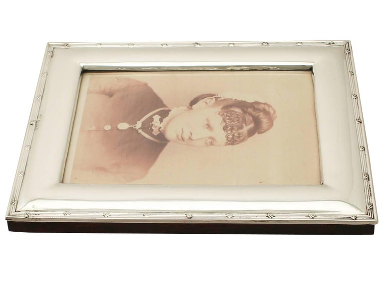 Antique Edwardian Sterling Silver Photograph Frame by Deakin & Francis For Sale 1