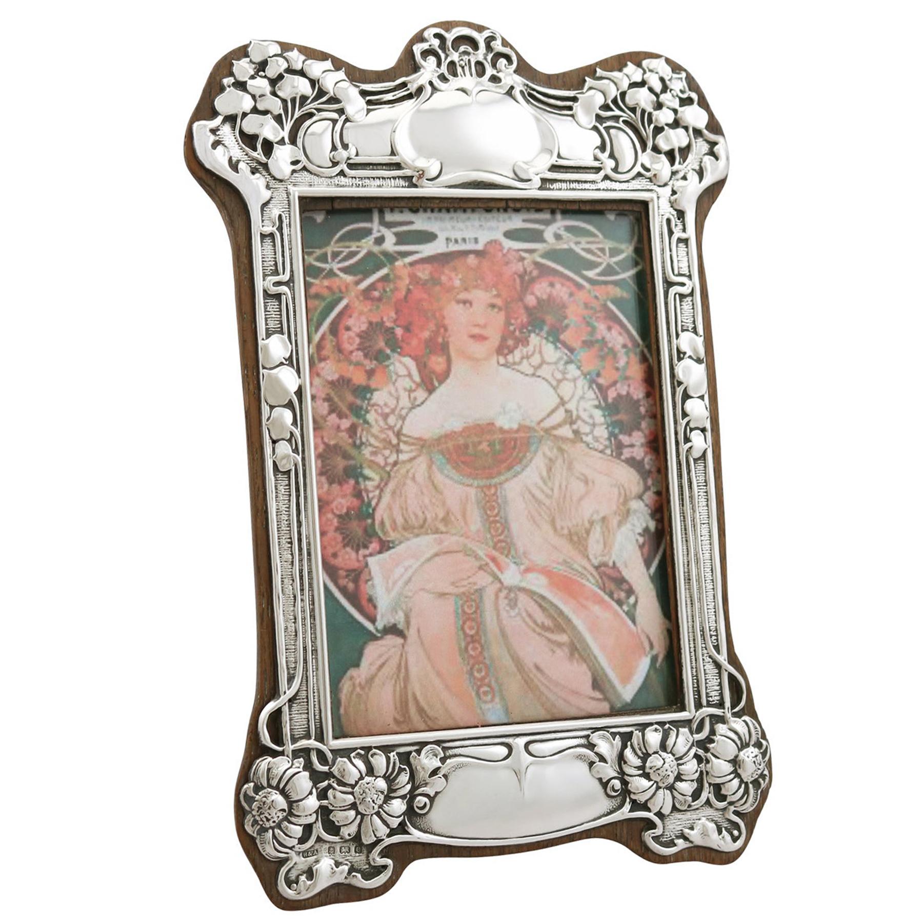 Antique Edwardian Sterling Silver Photograph Frame