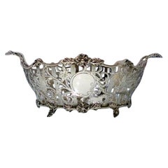 Antique Edwardian Sterling Silver Pierced Dish London 1908 Carrington 
Co