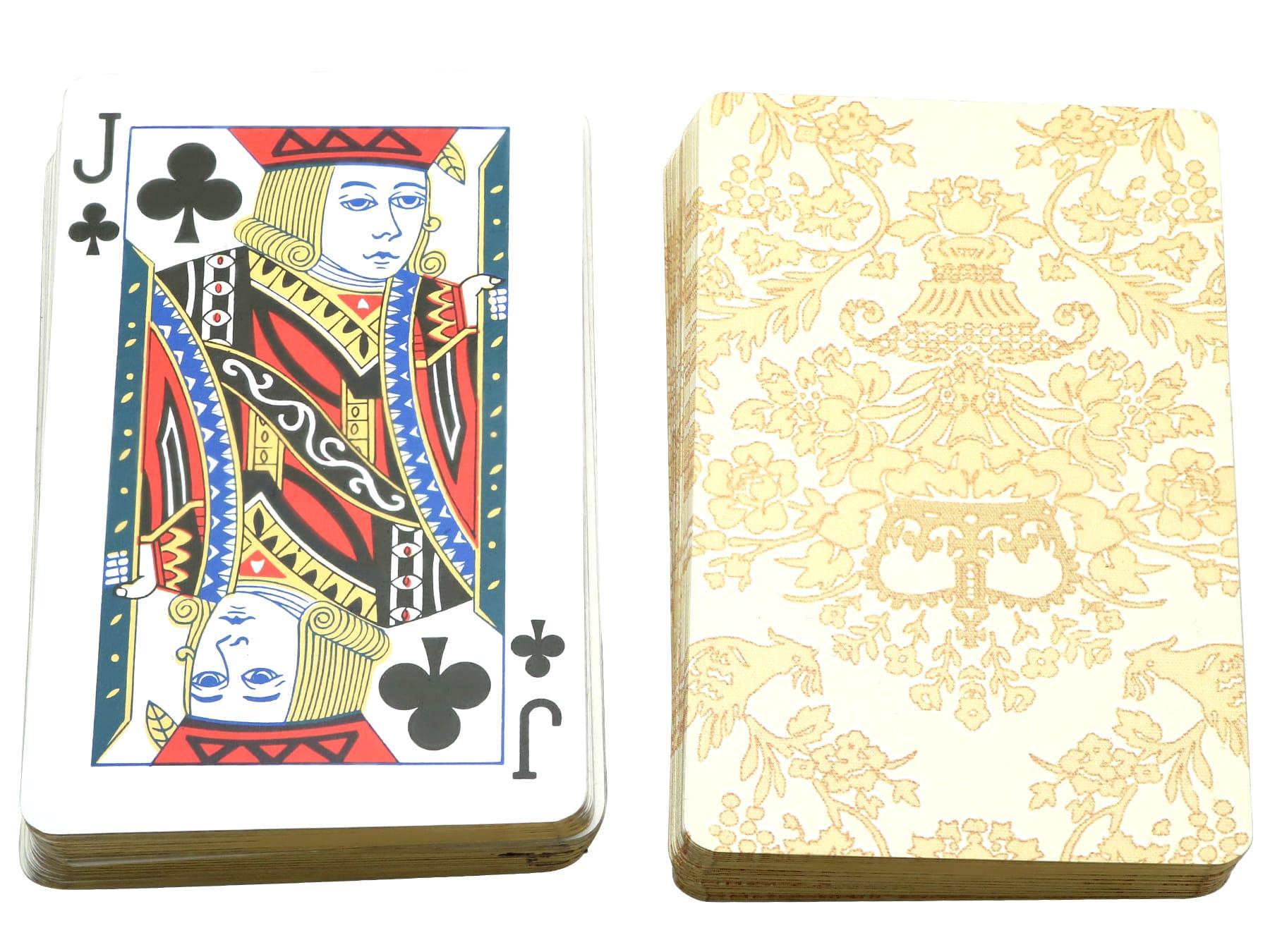 Antique Edwardian Sterling Silver Playing Card Box (1904) 1