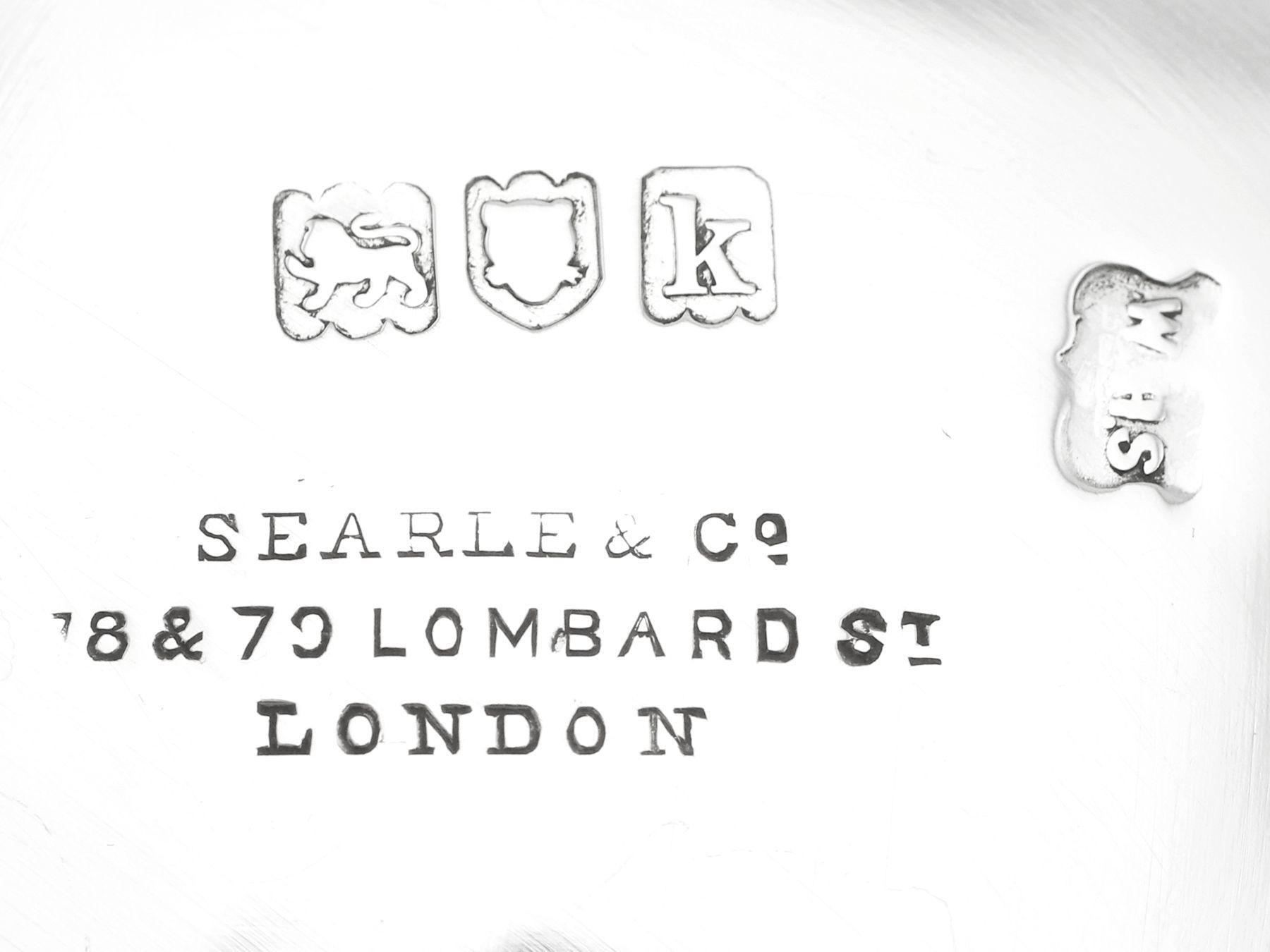 Searle & Co Walter Henry Searle Antique Edwardian Sterling Silver Porringer For Sale 5