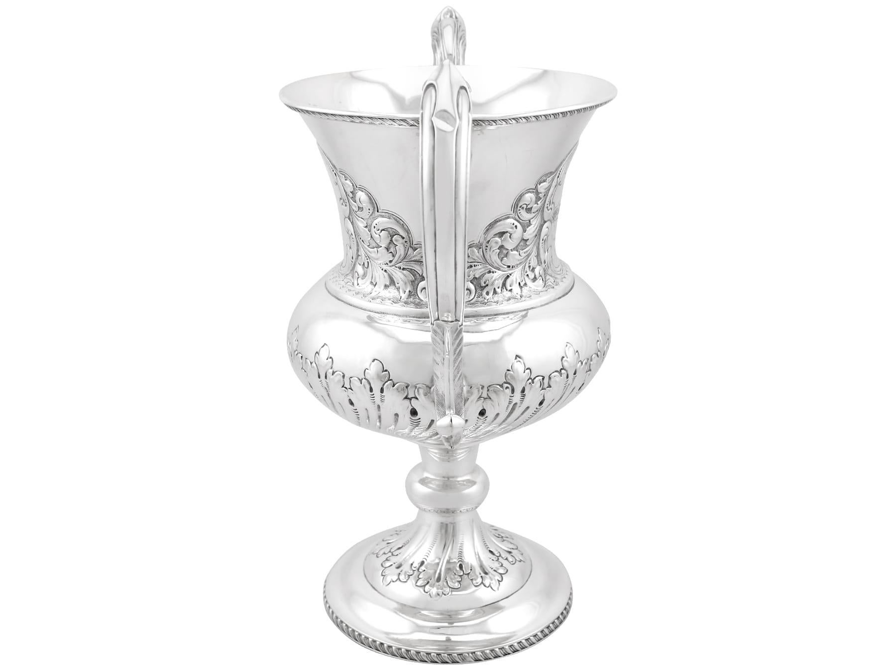 English Antique Edwardian Sterling Silver Presentation Cup For Sale