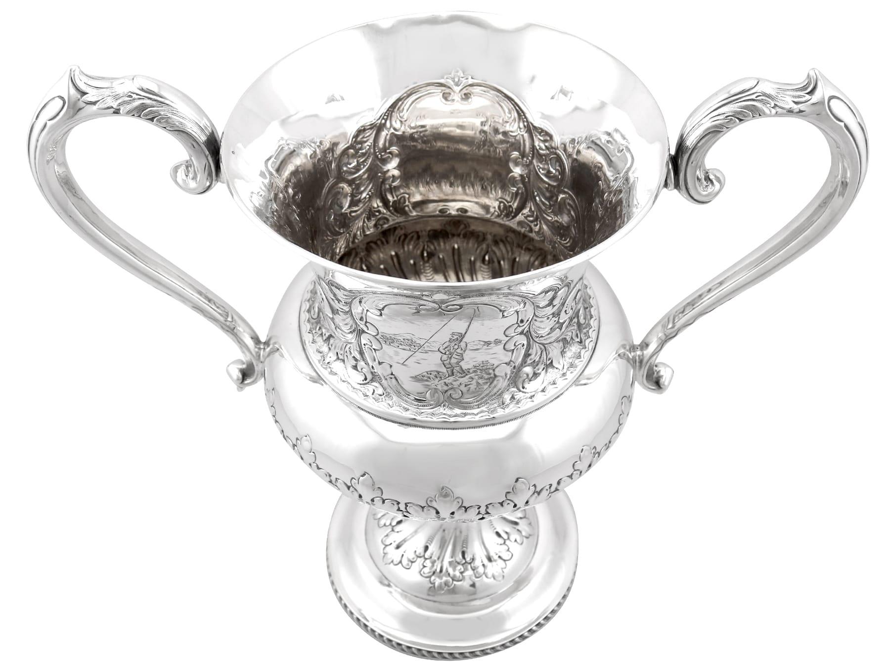 Antique Edwardian Sterling Silver Presentation Cup In Excellent Condition For Sale In Jesmond, Newcastle Upon Tyne