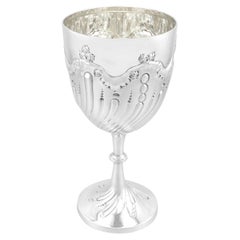 Coupe de présentation ancienne en argent massif de style édouardien, 1905
