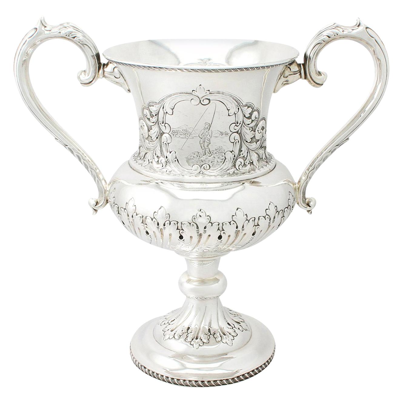 Antique Edwardian Sterling Silver Presentation Cup by Charles Harrold & Co