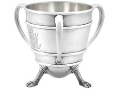 Antique Edwardian Sterling Silver Presentation Cup / Tyg, 1903