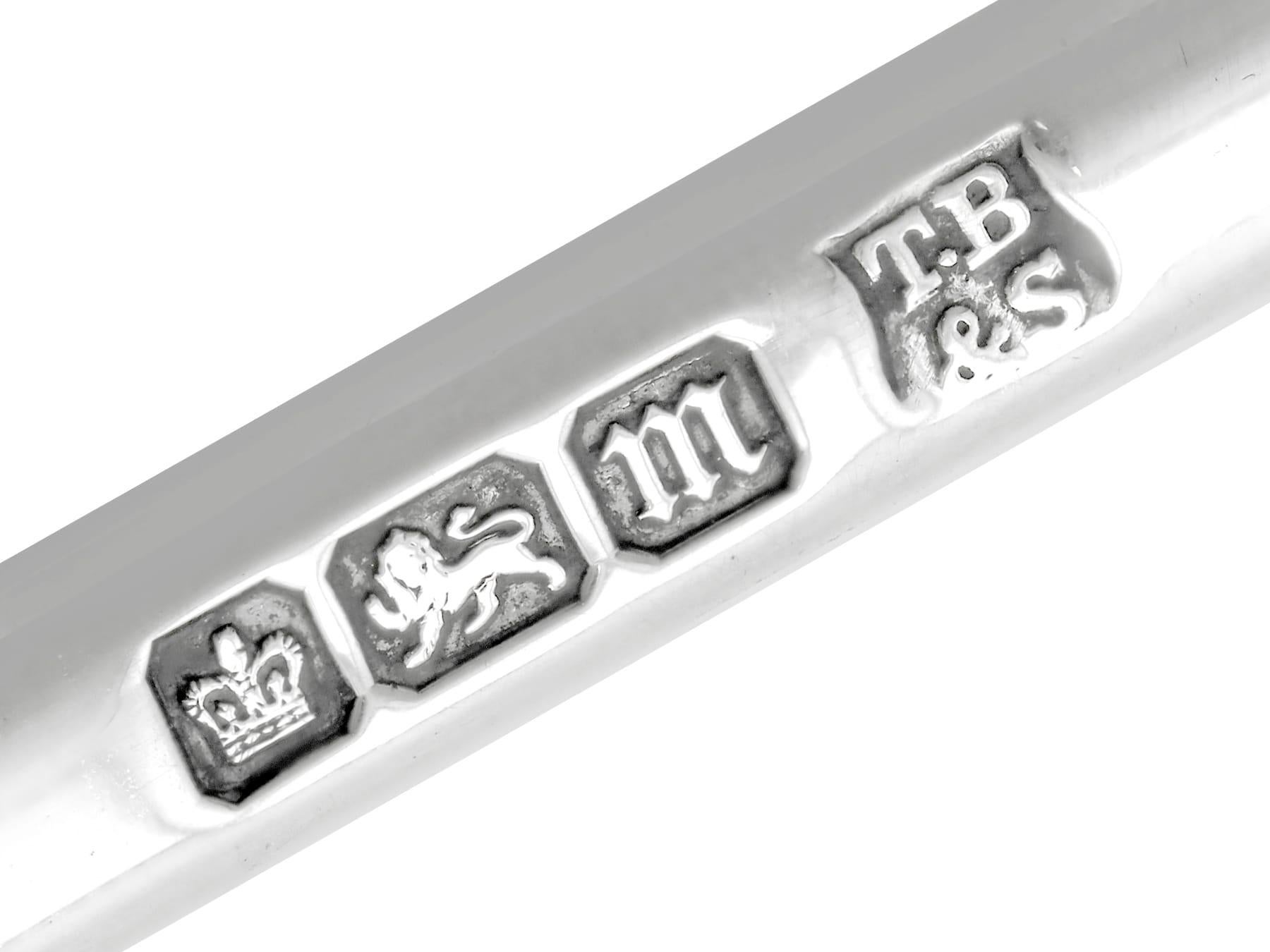 Début du 20ème siècle Louche à soupe édouardienne ancienne en argent sterling (1904) en vente