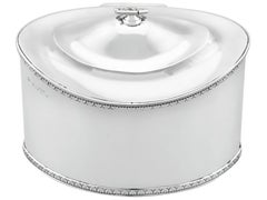 Antique Edwardian Sterling Silver Tea Caddy