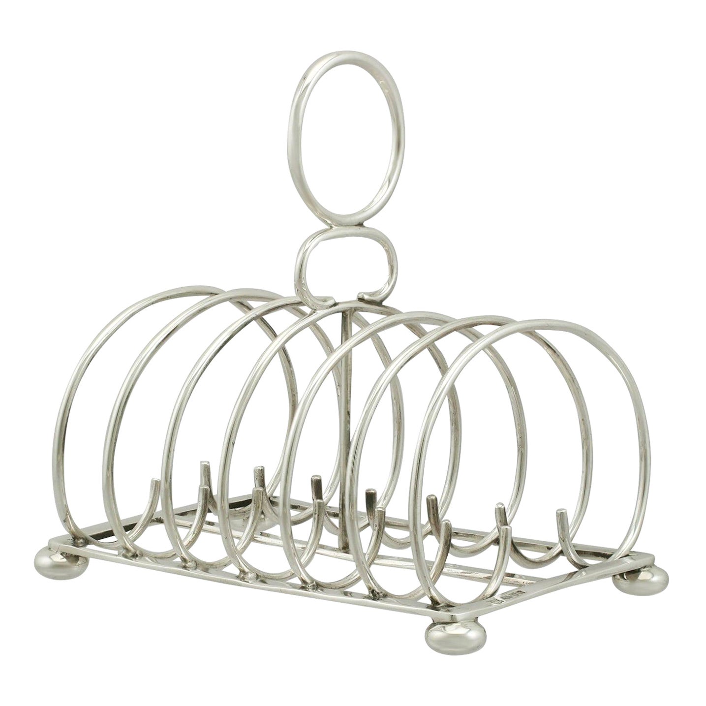 Antique Edwardian Sterling Silver Toast Rack