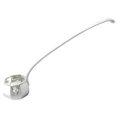 Antique Edwardian Sterling Silver Toddy Ladle