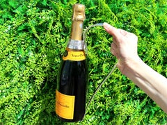 Edwardian Sterling Silver Wine Bottle Holder Handle