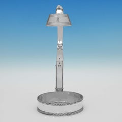 Antique Edwardian Sterling Silver Wine Cradle Made by Carrington & Co in 1903