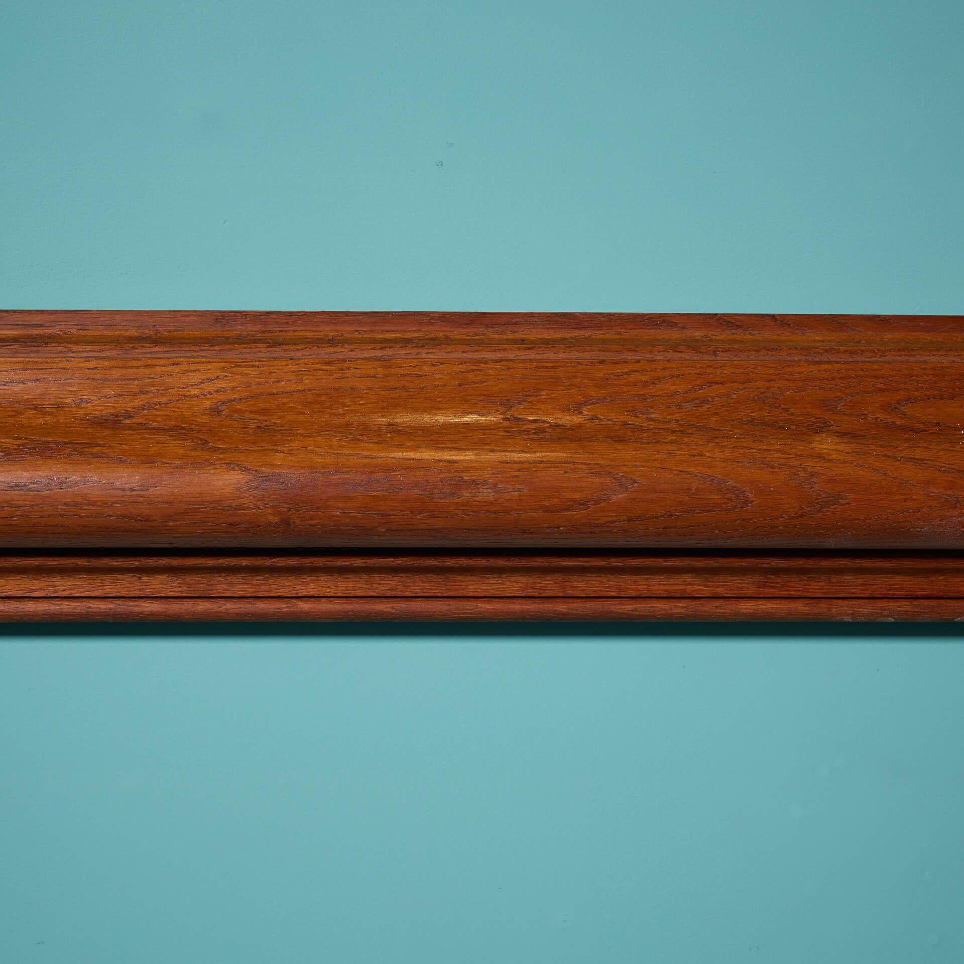 20th Century Antique Edwardian Style Bolection Oak Fireplace For Sale