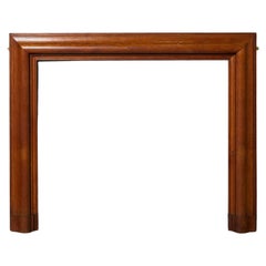 Antiker Bolection-Kamin aus Eichenholz im edwardianischen Stil