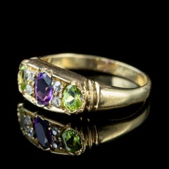 Antique Edwardian Suffragette 18 Carat Gold Dated 1905 Ring