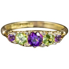 Antique Edwardian Suffragette 18 Carat Gold Dated Birmingham 1905 Ring