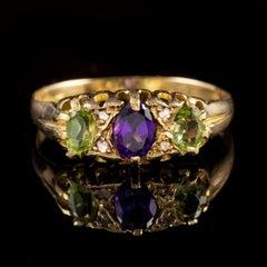 Antique Edwardian Suffragette 18 Carat Gold Ring Dated 1907