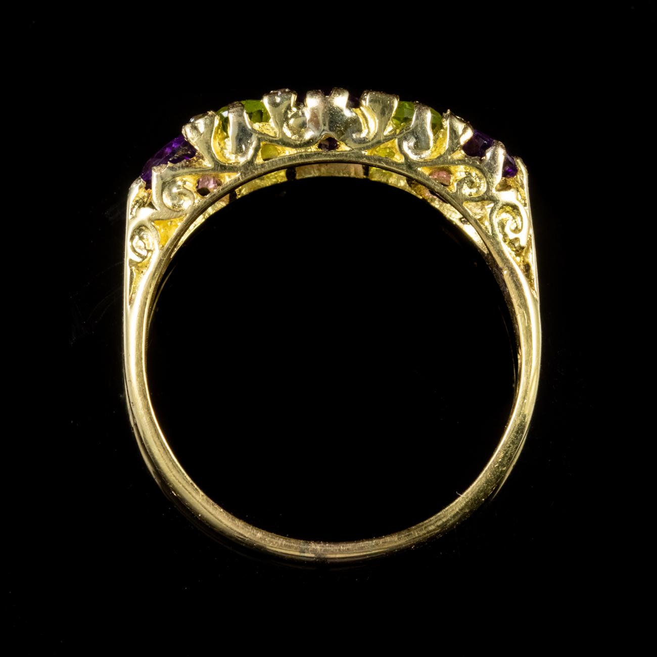 Antique Edwardian Suffragette Ring 18 Carat Gold, circa 1910 For Sale 1