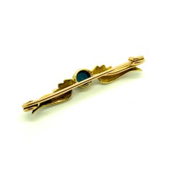 Antique Edwardian Tourmaline 15ct Gold Brooch