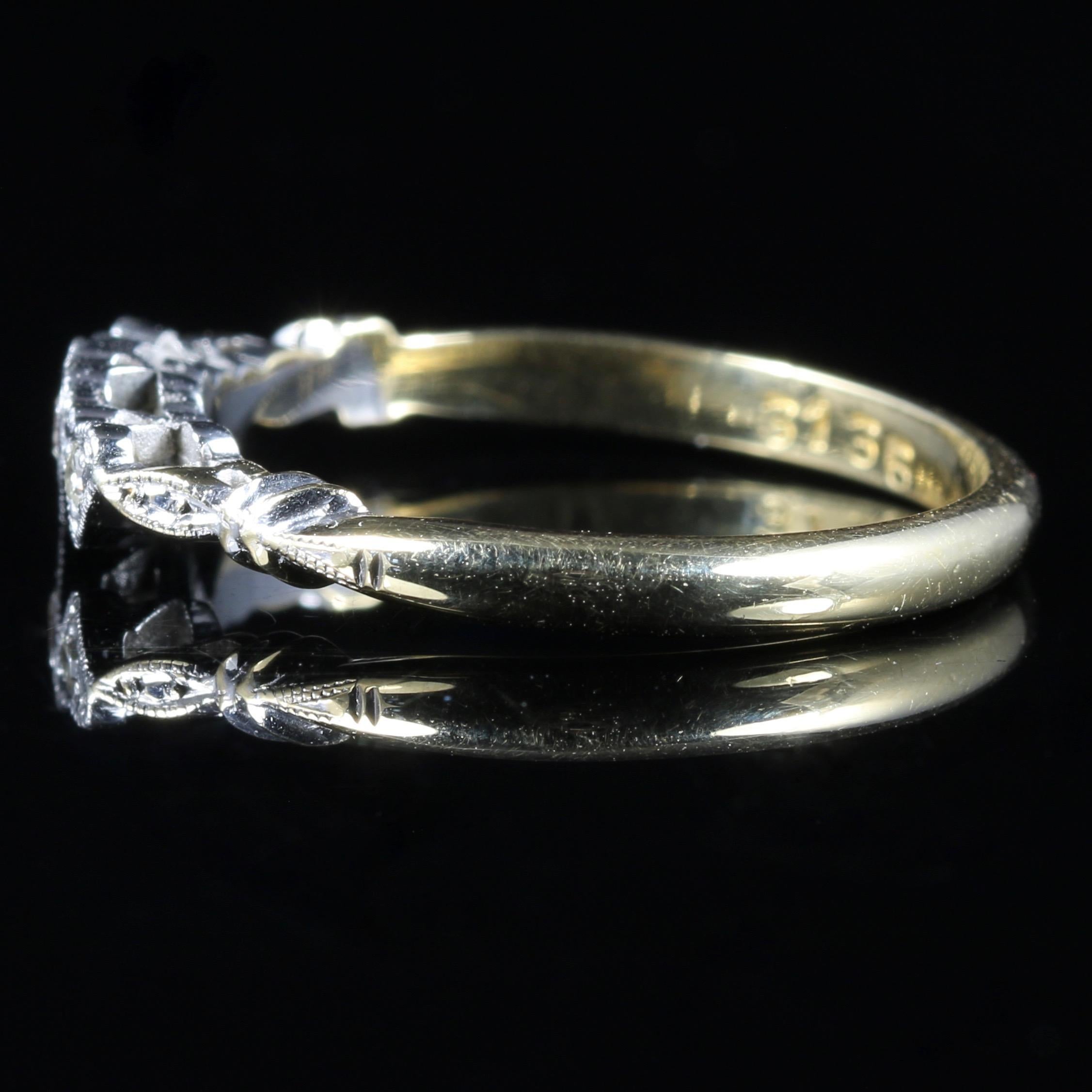 Antique Edwardian Triple Heart Diamond Ring 18 Carat Plat, circa 1915 1