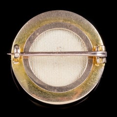 Antique Edwardian Turquoise Pearl Heart Brooch Locket 18 Carat Gold, circa 1910