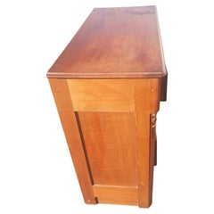 Antique Edwardian Walnut Chest of Drawers on Wheels, circa 1920s