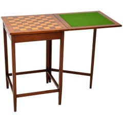 Antique Edwardian Walnut Games Table