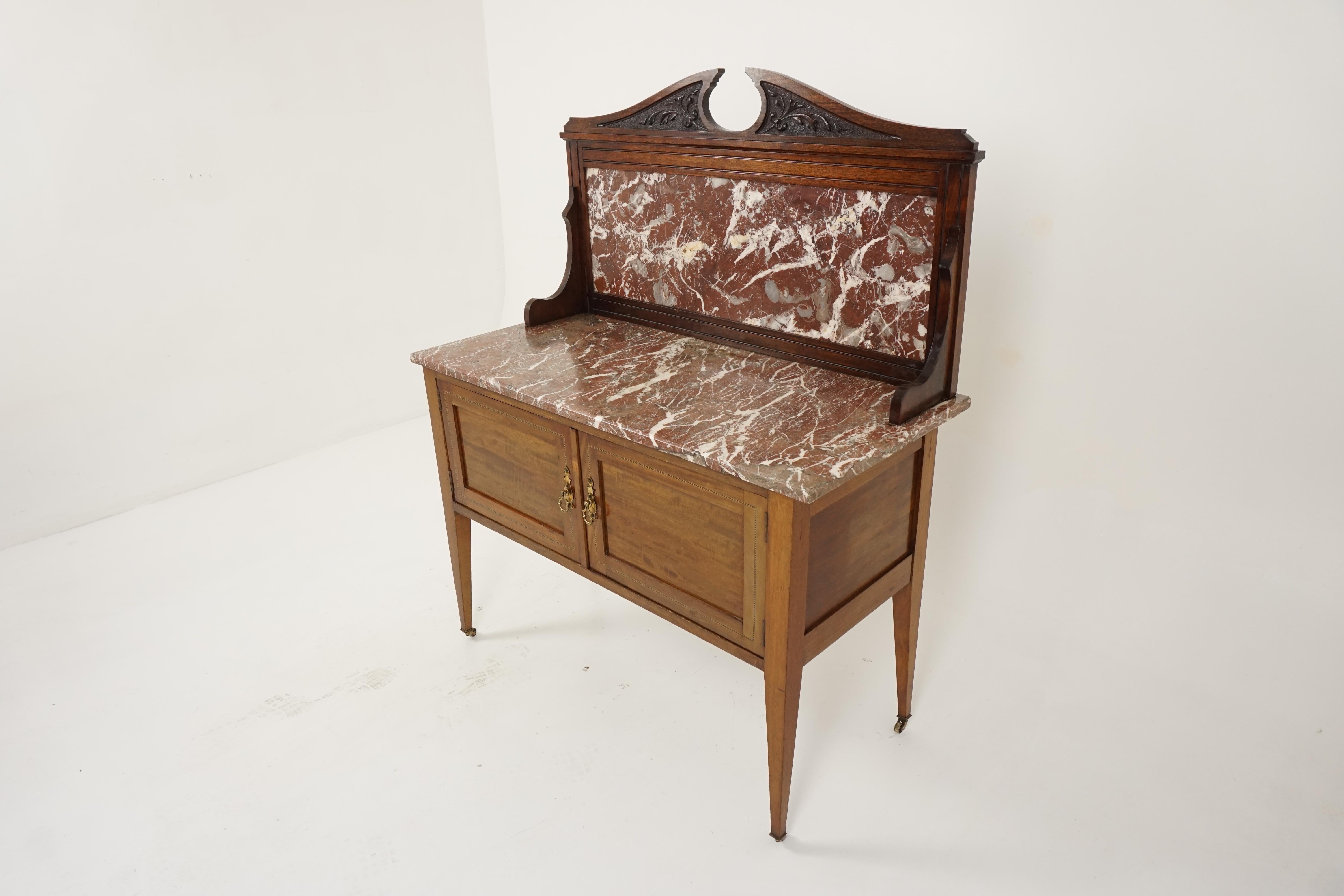 antique marble top wash stand