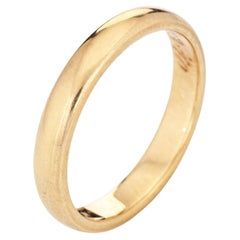 Used Edwardian Wedding Band c1910 14k Yellow Gold Ring Vintage Jewelry