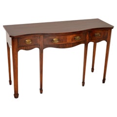 Antique Edwardian Wooden Inlay Console Table