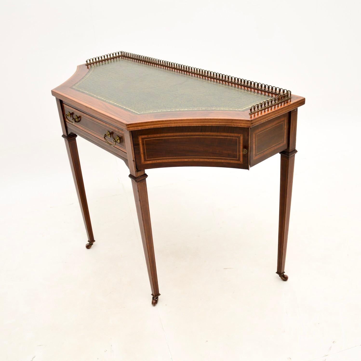 British Antique Edwardian Writing Table / Desk For Sale