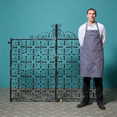 Antique Edwardian Wrought Iron Pedestrian Gates