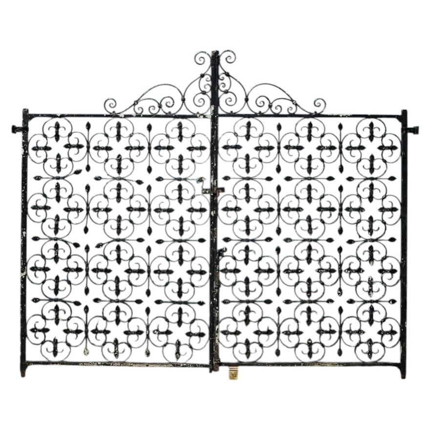 Antique Edwardian Wrought Iron Pedestrian Gates
