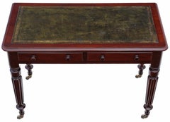 Antique Edwards and Roberts 19th Century mahogany writing dressing table desk