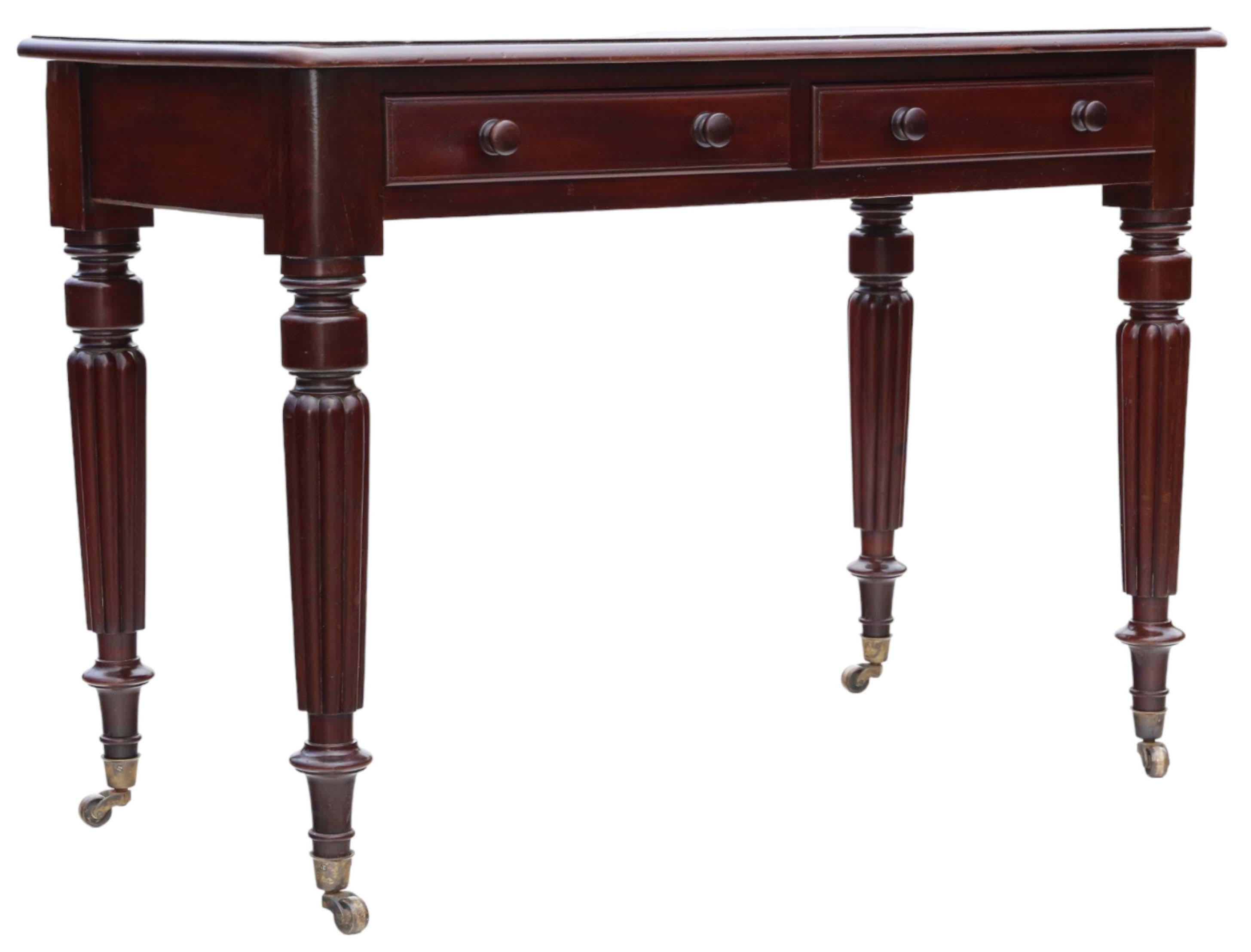 Wood Antique Edwards and Roberts 19th Century mahogany writing dressing table desk For Sale