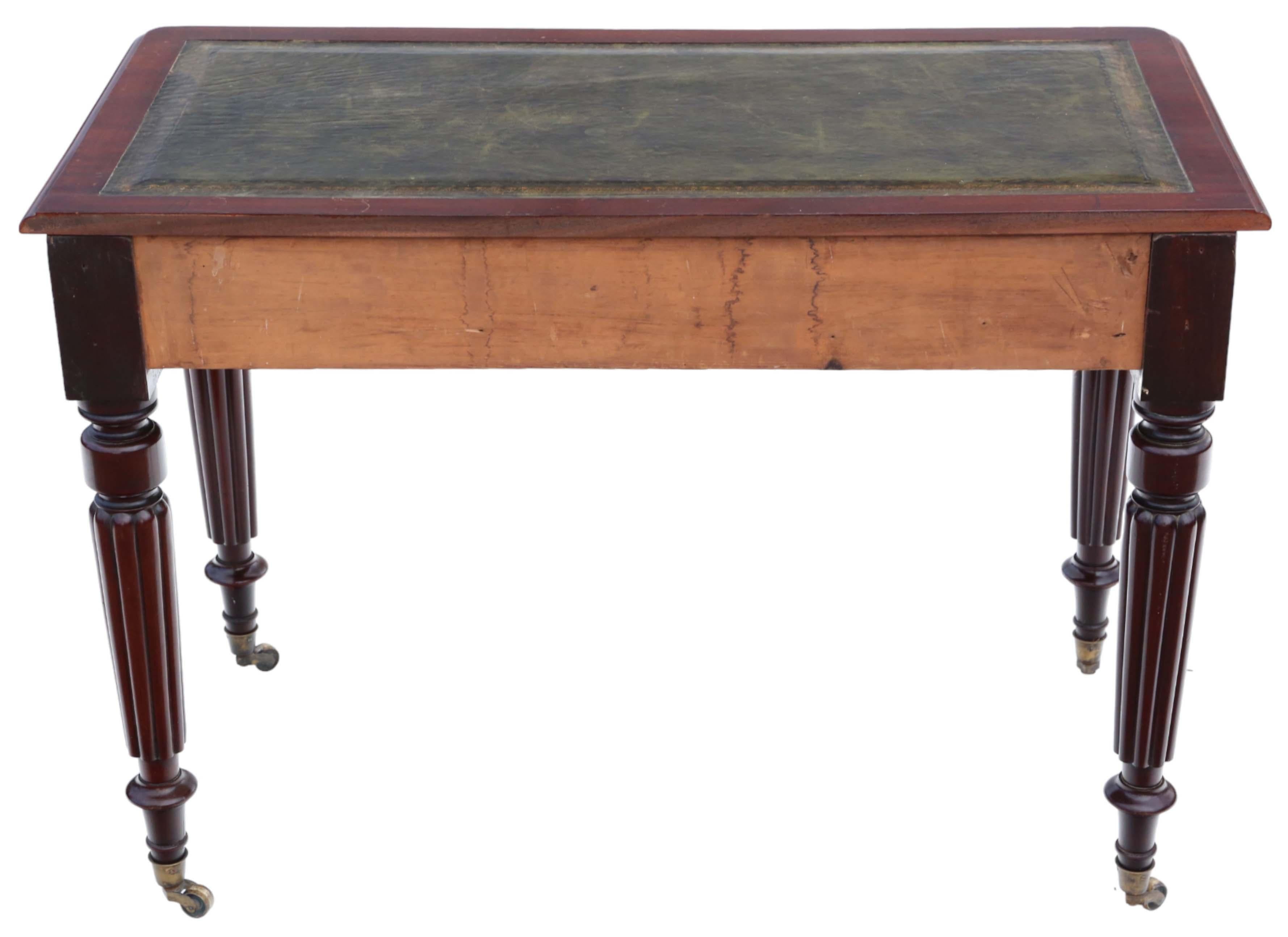 Antique Edwards and Roberts 19th Century mahogany writing dressing table desk For Sale 3
