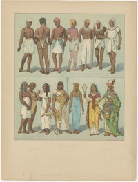 Antique Egyptian Costume, Culture and Primitive Time Plates, c.1900, view 3
