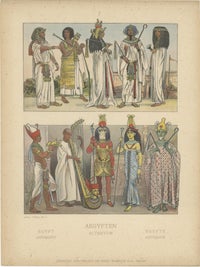 Antique Egyptian Costume, Culture and Primitive Time Plates, c.1900, view 8